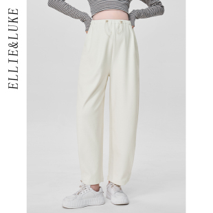 休闲阔腿气球裤 ellieluke孕妇裤 无托腹秋款 加厚2025新款 子秋冬款
