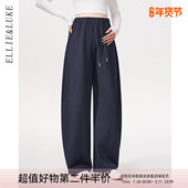 小个子加绒加厚保暖长裤 ellieluke孕妇裤 冬弯刀阔腿裤 不勒肚子春