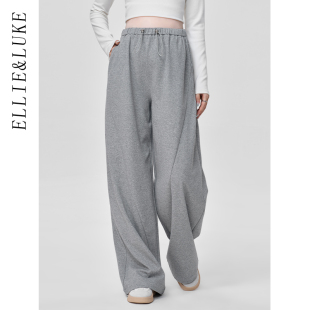 加厚阔腿裤 ellieluke孕妇裤 秋冬款 无托腹长裤 子 秋冬外穿2025新款