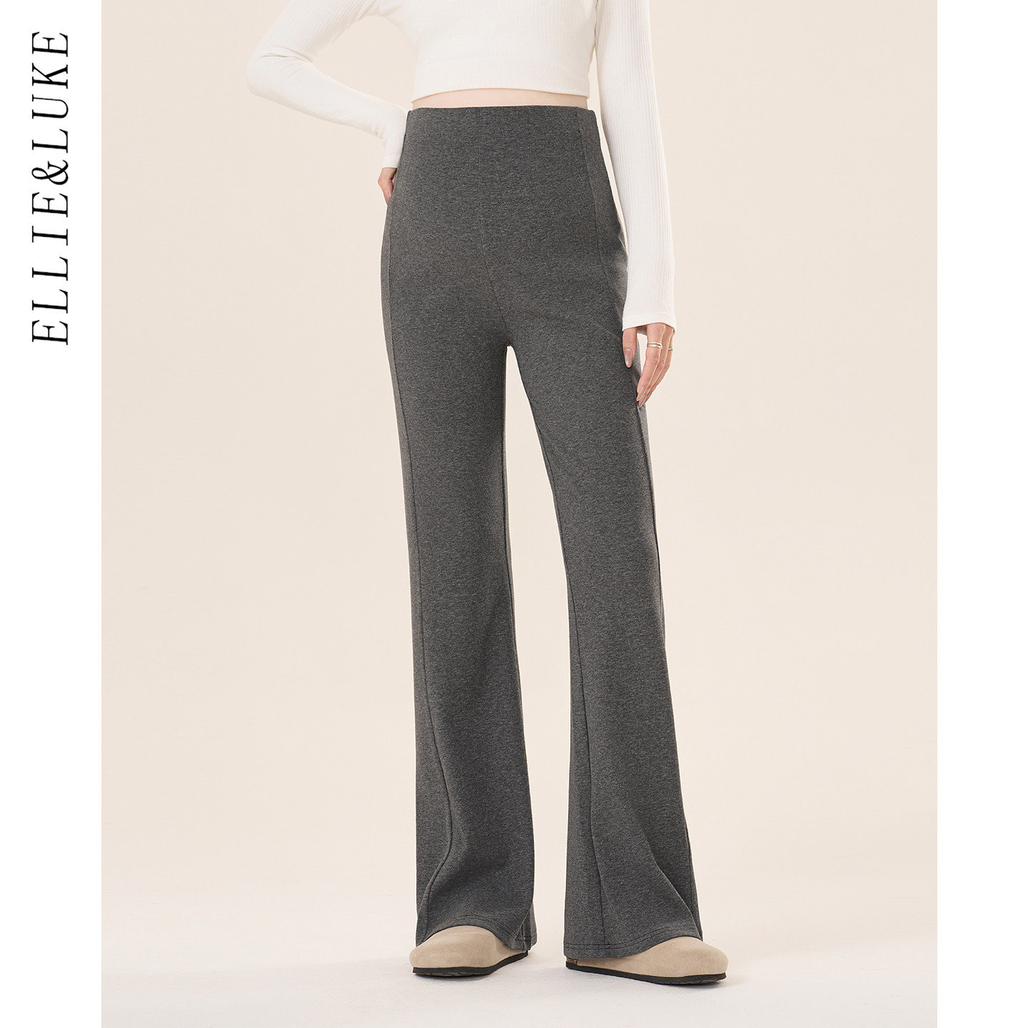 ellieluke孕妇喇叭裤秋冬外穿2026新款小个子加厚款休闲长裤冬装,孕妇装/孕产妇用品/营养,孕妇打底裤,淘宝优惠券,粉丝福利购,淘宝优惠卷