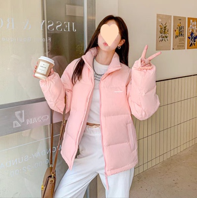 明摩亮世秋短款羽绒服女韩系宽松加厚cv凸乆鸟面包服潮官方旗舰店