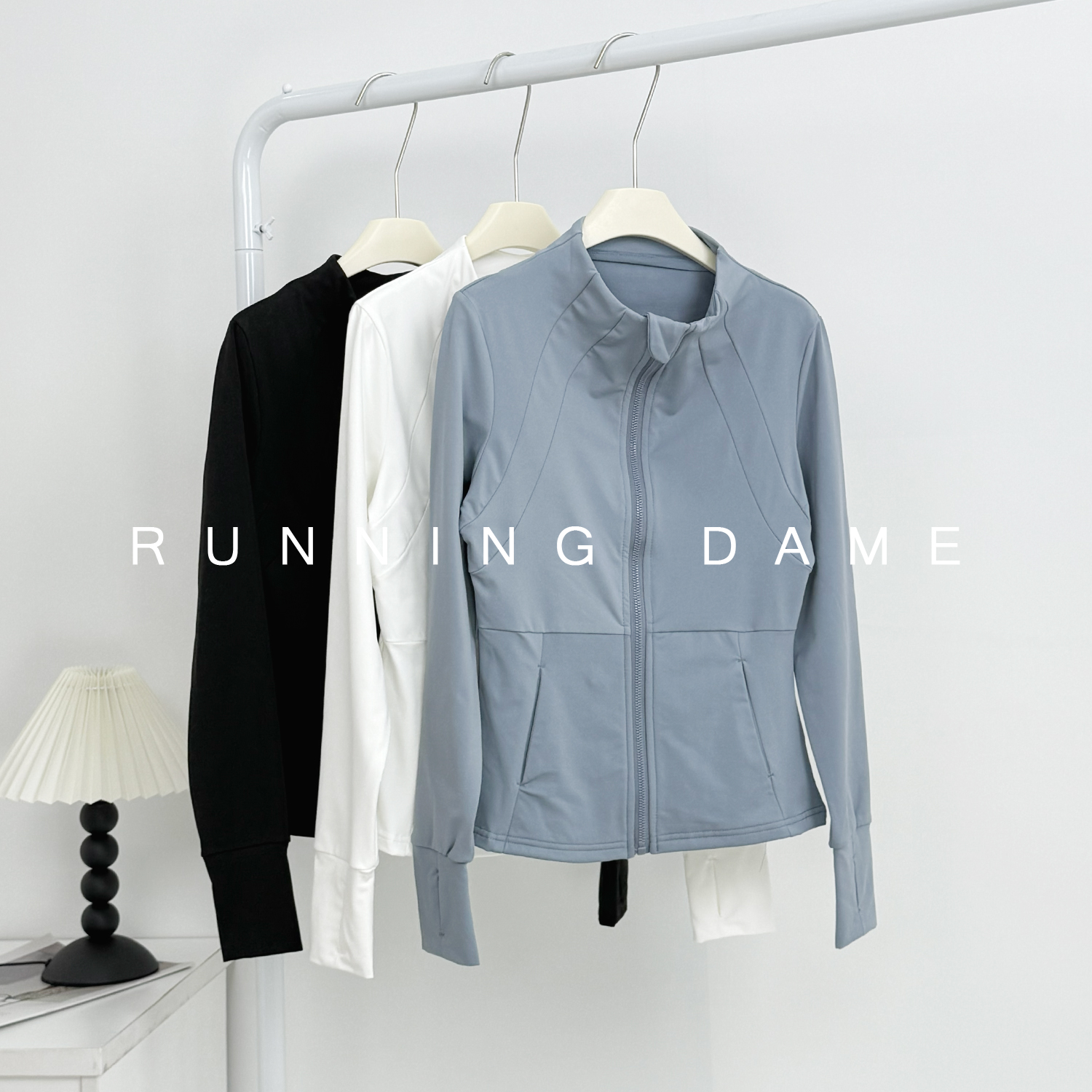 瑜伽服女高级感立领速干