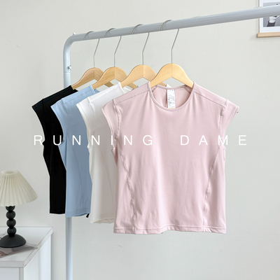 镂空美背训练运动T恤收腰