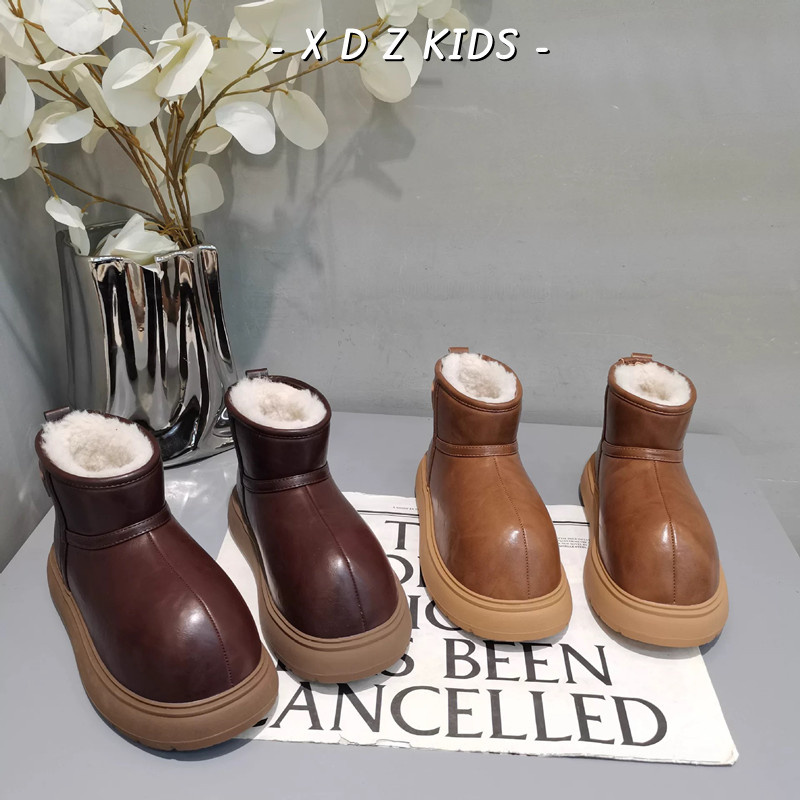 卡皮巴拉儿童冬季加绒加厚雪地靴