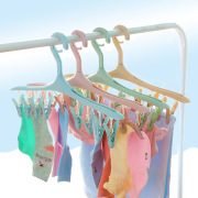 Cây lăn bụi quần áo của Nhật B8 clip 2 Gói giá phơi nhựa D móc áo chống gió khóa quần áo sấy D kẹp nhựa F0350585 - Hệ thống giá giặt máy cắt lông xù quần áo hải phòng