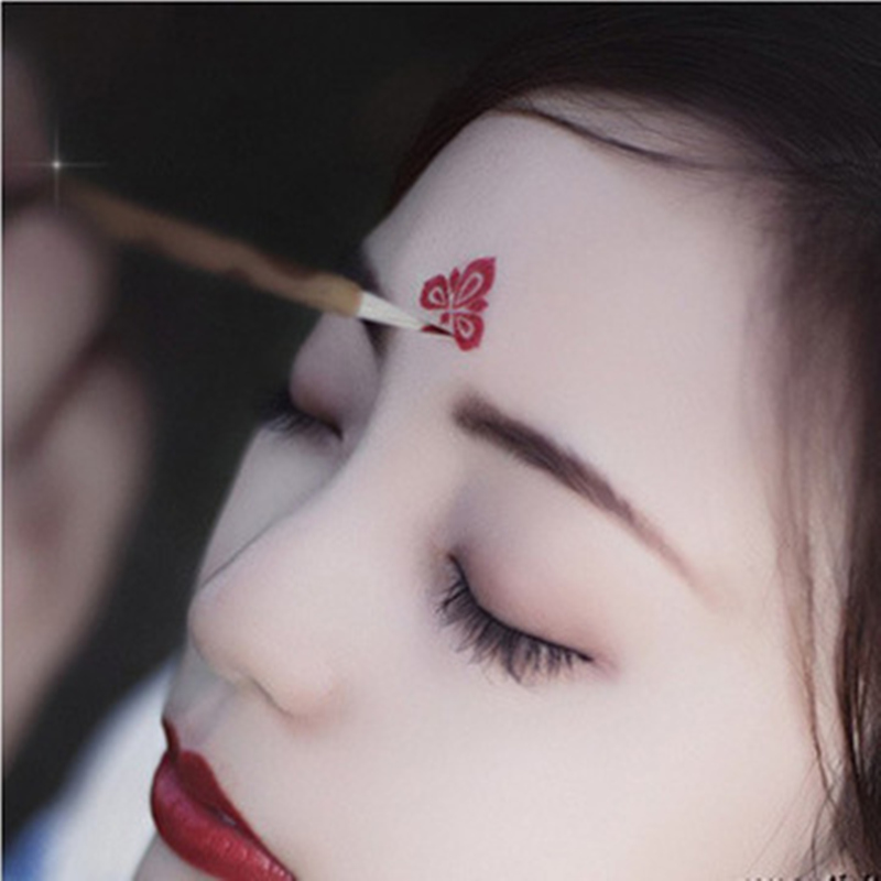 眉心贴汉服花钿古装古风额头印花额贴妆容儿童纹身贴防水女小贴纸