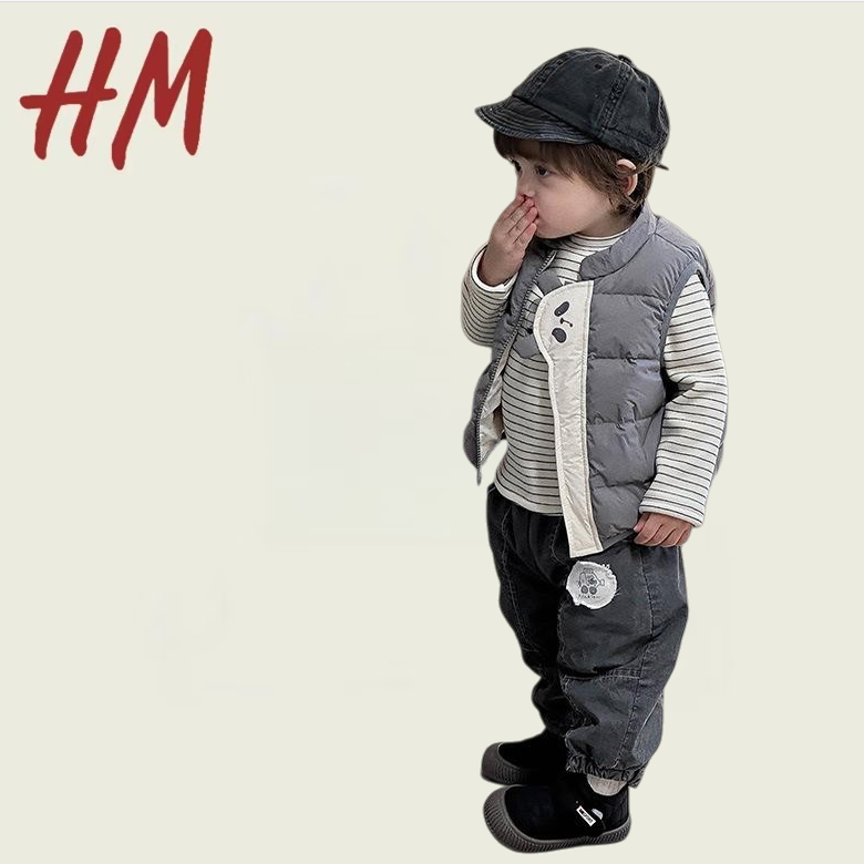 撤柜清仓特价男童马甲冬装羽绒服男宝宝卡通无袖外套婴儿加厚保暖