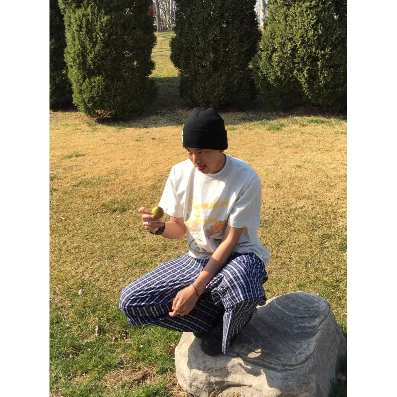多巴胺蓝色格子休闲裤男女秋季新款宽松显瘦直筒阔腿长裤子P58,男装休闲裤,星座617A(原A401)