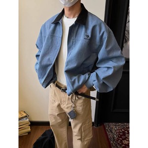 美式2025新款慵懒帆布夹克外套男女潮流宽松复古潮牌工装上衣P88，男装夹克，星座617A(原A401)