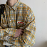 T14*春季新款格子衬衫P48控58，男装衬衫，星座617A(原A401)