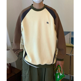 AB92*秋季立体剪裁拼接男士圆领卫衣P70控89，男装卫衣，星座617A(原A401)