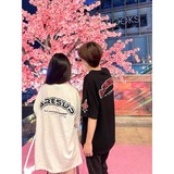 MC003*美式复古重工字母刺绣短袖T恤男新款ins气质潮流慵懒P38，商品下架区，星座617A(原A401)