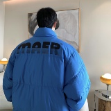 Y09*日系复古纯色字母印花情侣棉衣学院风宽松面包服外套P98控128，男装棉衣，星座617A(原A401)