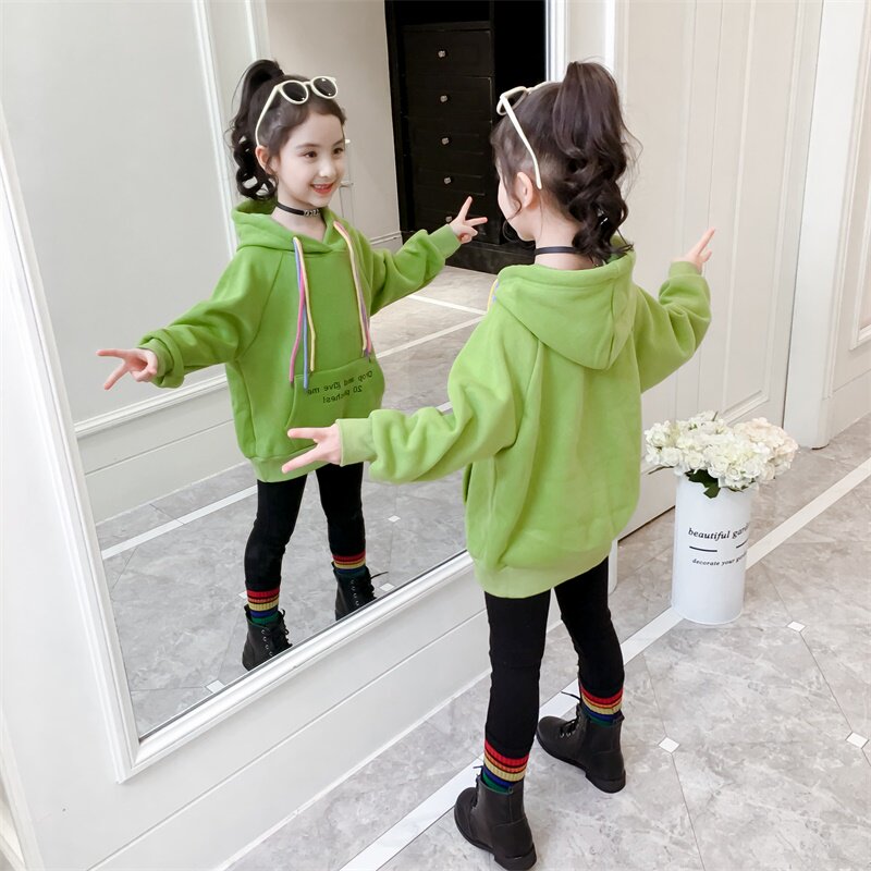 Sweater Girls 2020 new pattern Autumn Korean Edition Hot Western style CUHK children Autumn Plush thickening jacketin the Children/Baby/Family fitted , Sweater/Fleece  category - from Buy2taobao.com to provide professional Taobao agent buy service