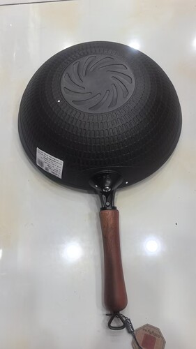 冯氏铸铁32cm炒锅国匠无铆钉新款铸铁锅炒菜锅防滑平底电磁炉通用