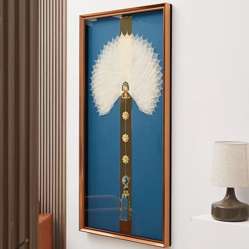 玄关入户画立体实物画新中式走廊现代装饰画
