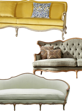C592-高清白底家具款式图 新古典沙发 软装方案设计素材455款