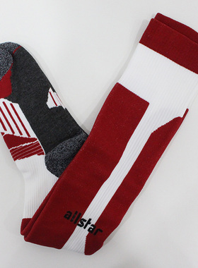 allstar德国进口花重佩红色长击剑袜新款蓝色压力击剑袜子FSTR-UT