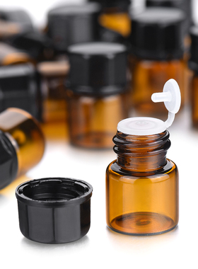 香水瓶精油瓶分装瓶小样空瓶子避光便携1ml 2ml3ml 台湾版试用瓶
