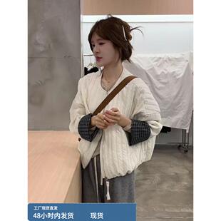 2025新款秋冬棉衣女款韩版设计感宽松百搭轻薄保暖小个子棉袄外套