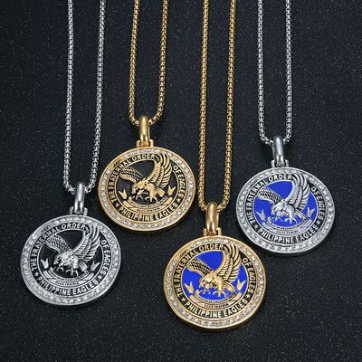 菲律宾鹰雕鹰食猴鹰戒指吊坠