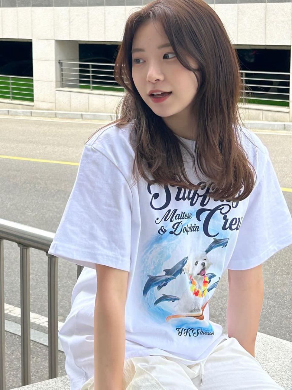 晚睡/小狗冲浪白色版夏季可爱数码印花纯棉重磅T恤女夏韩系小众新怎么样,好用不?