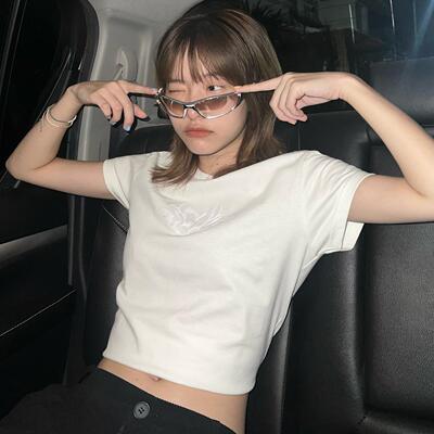 夏季设计感ins韩系纯色创意修身