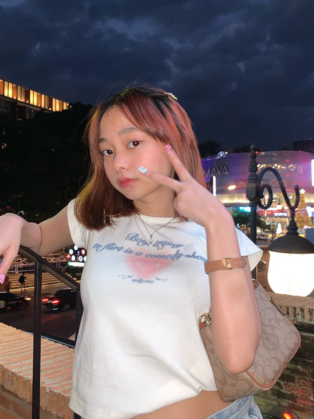 心动翅膀可爱粉扑扑露脐短款T恤