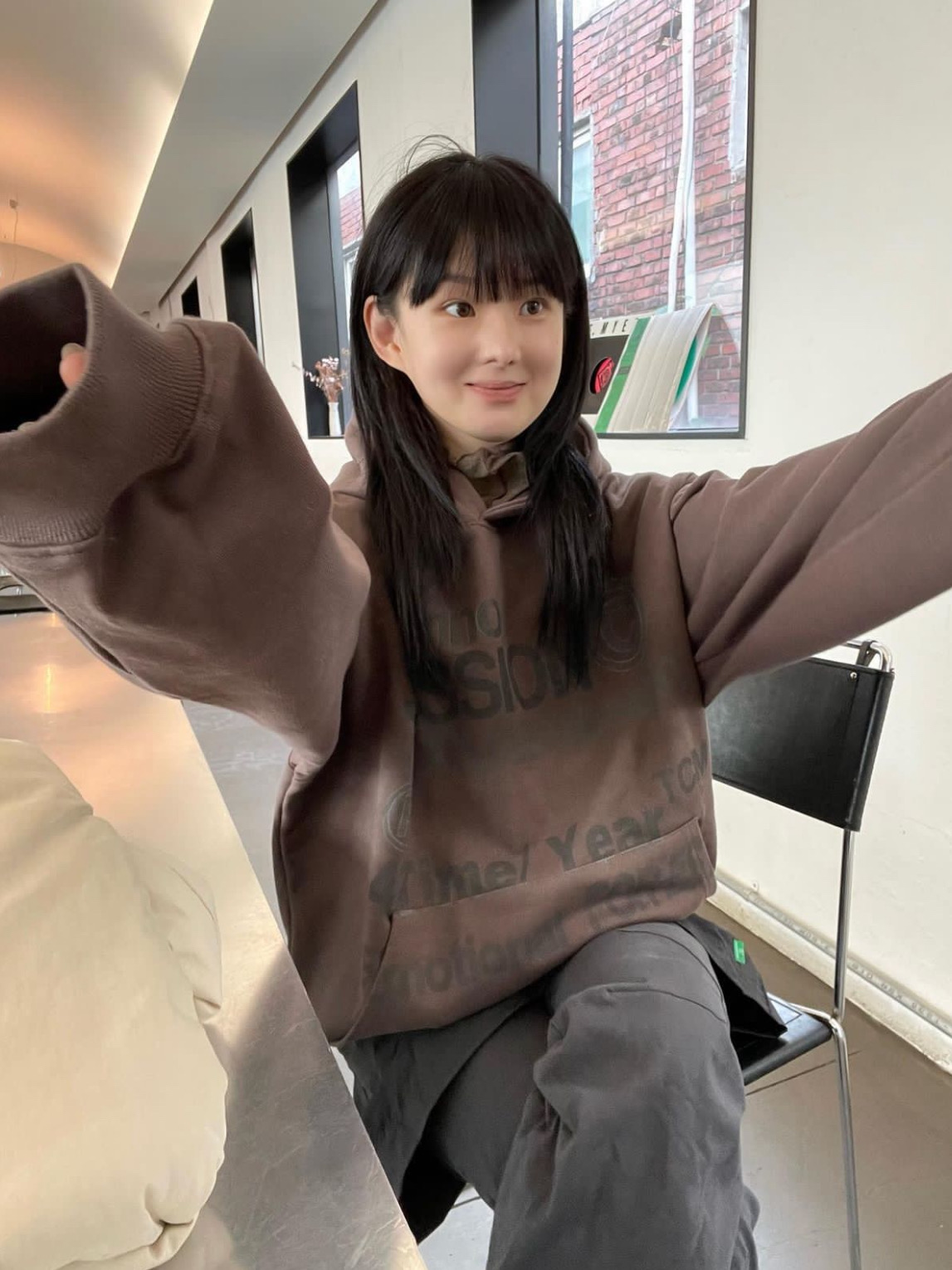 ODDRDCHS加厚宽松纯棉连帽卫衣