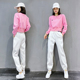 运动跑步套装 休闲卫衣两件套小个子 女春秋一整套洋气束脚裤 时尚