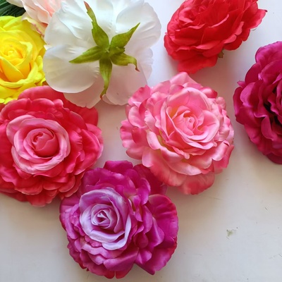 仿真玫瑰花头层多尺寸大花型好