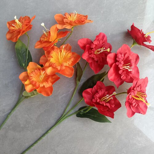 仿真水仙花格桑花绢花家居餐桌插花装饰摆件婚庆摄影道具假花