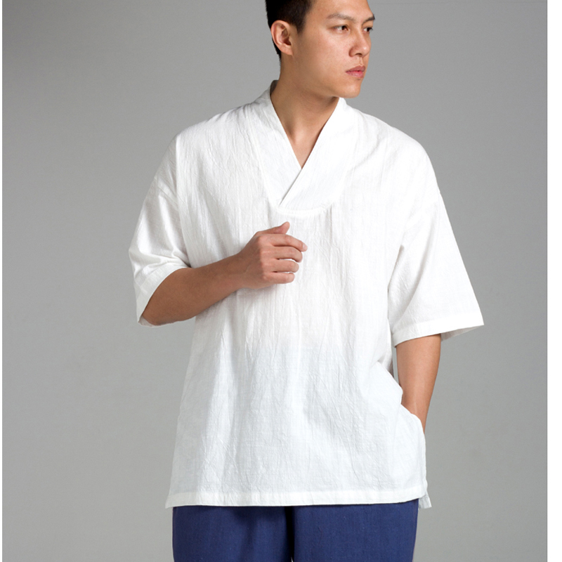 慈缘棉麻布衣中式男女套装茶服宽松禅修服打坐居士服夏季休闲汉服