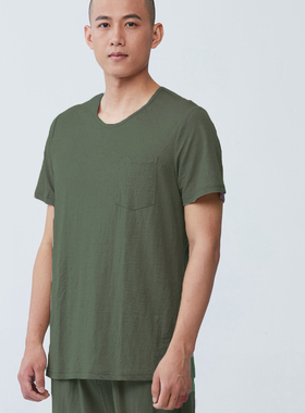 慈缘日本薄冰丝针织T恤 夏季新款清凉短袖男装60984三色入