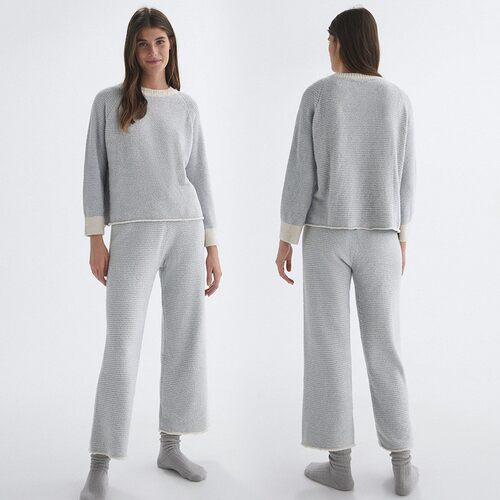 oysho女软绵绵保暖睡衣家居服