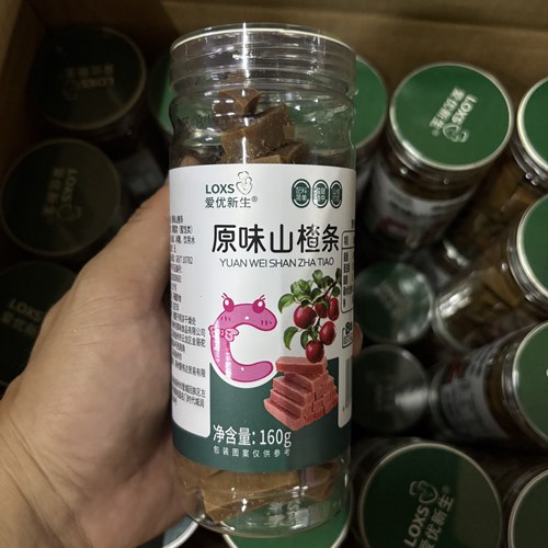 爱优新生原味山楂条罐装160g