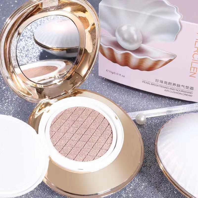 梦希蓝珍珠亮颜养肤气垫BB霜提亮遮瑕持久控油裸妆轻薄粉底液