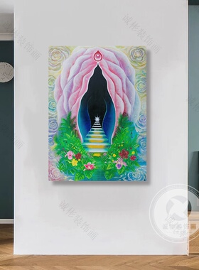 女性私密花园挂画创意生殖艺术装饰画美容院月子中心宣传广告海报