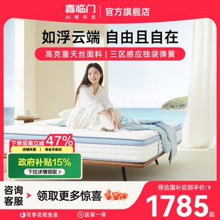 喜临门主卧双人记忆绵海绵舒脊三区独袋弹簧床垫H 云朗M1