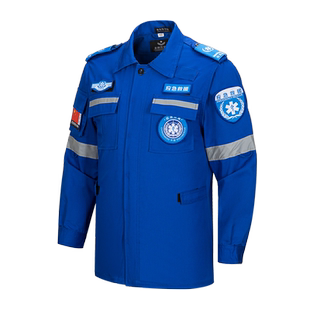 春秋应急救援服作训服救援队救灾防静电耐磨工作服紧急搜救抢险服