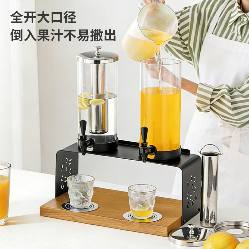 高端自助餐果汁鼎酒店早餐不锈钢冷饮机商用饮料机单头双头果汁鼎