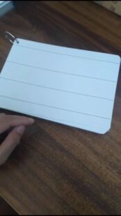 A4一半大小四线三格空白卡片英语单词卡片拼音卡教具大尺寸教师用