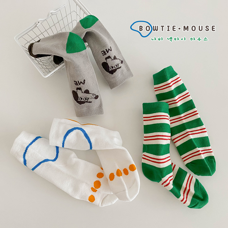 韩国儿童中筒袜春季纯棉