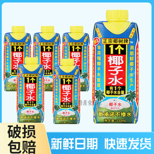 正宗海南椰树牌一个椰子水装天然不掺水椰果汁饮料植物蛋白饮品