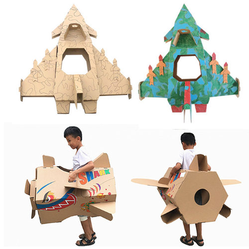 纸箱手工可穿战斗机穿戴拼装飞机