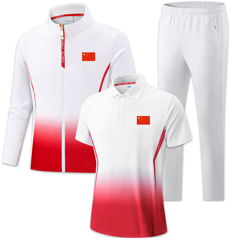 春秋长袖佳木斯广场舞服装男女工间操服广播体操运动服套装出场服
