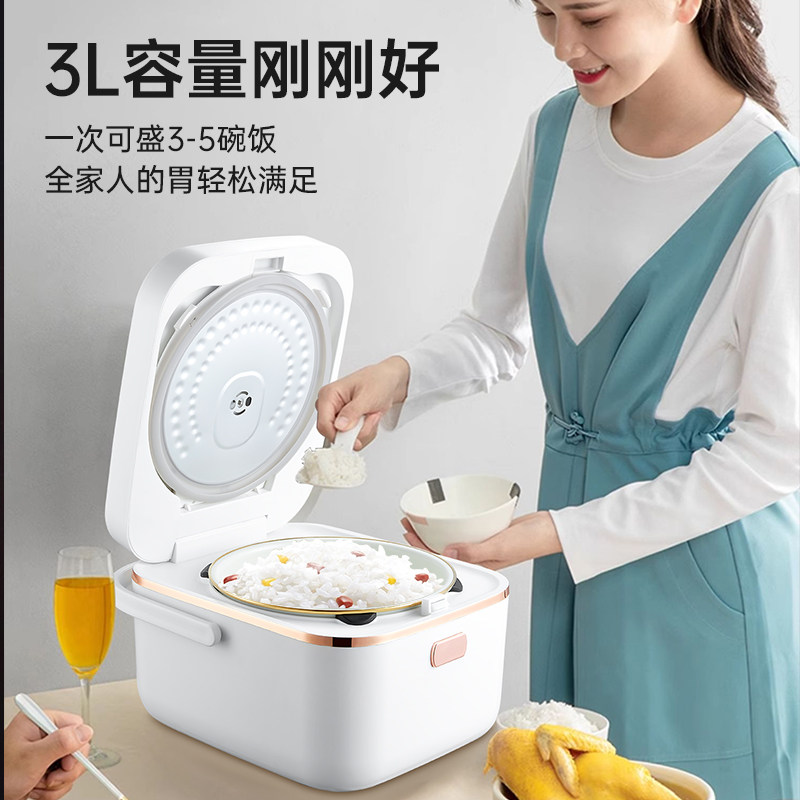 贝葱3L珐琅电饭煲多功能低糖煮一次盛3-5碗全家人用