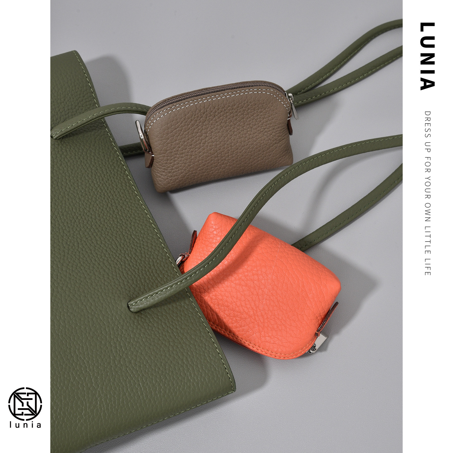 法式Togo牛皮零钱包装卡小钱包真皮钥匙苹果蓝牙耳机包首饰收纳包