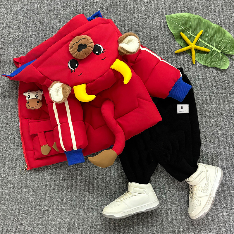 0-5岁男女宝宝冬装加厚棉服外套