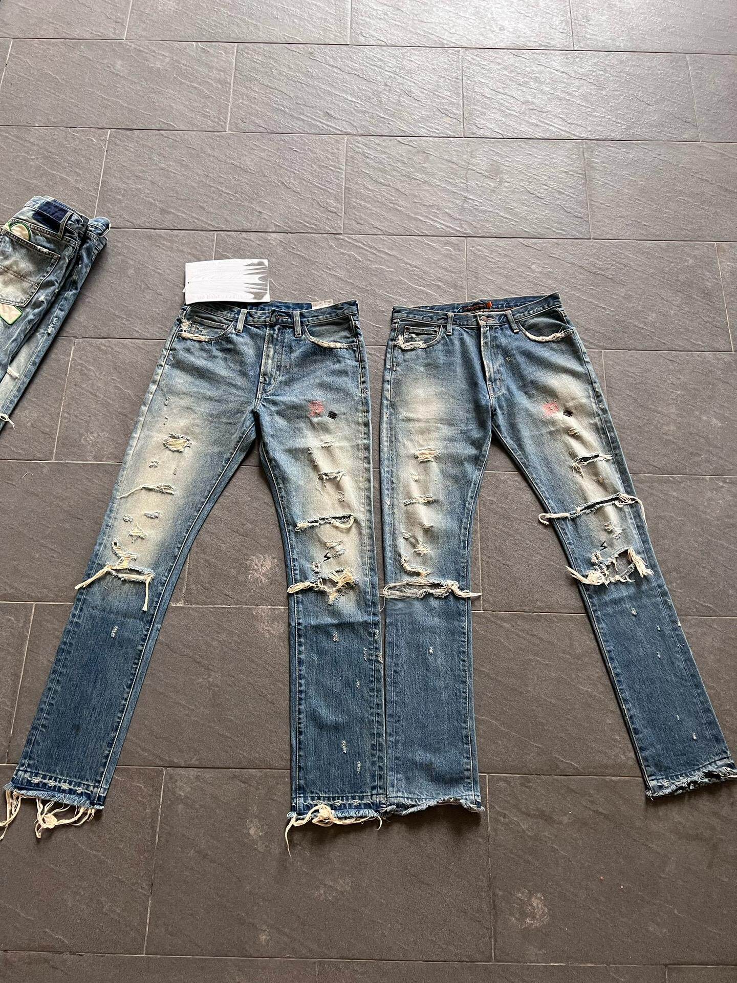 『原版开发』稀有款Undercover 05 But期糜烂破洞刀割牛仔裤